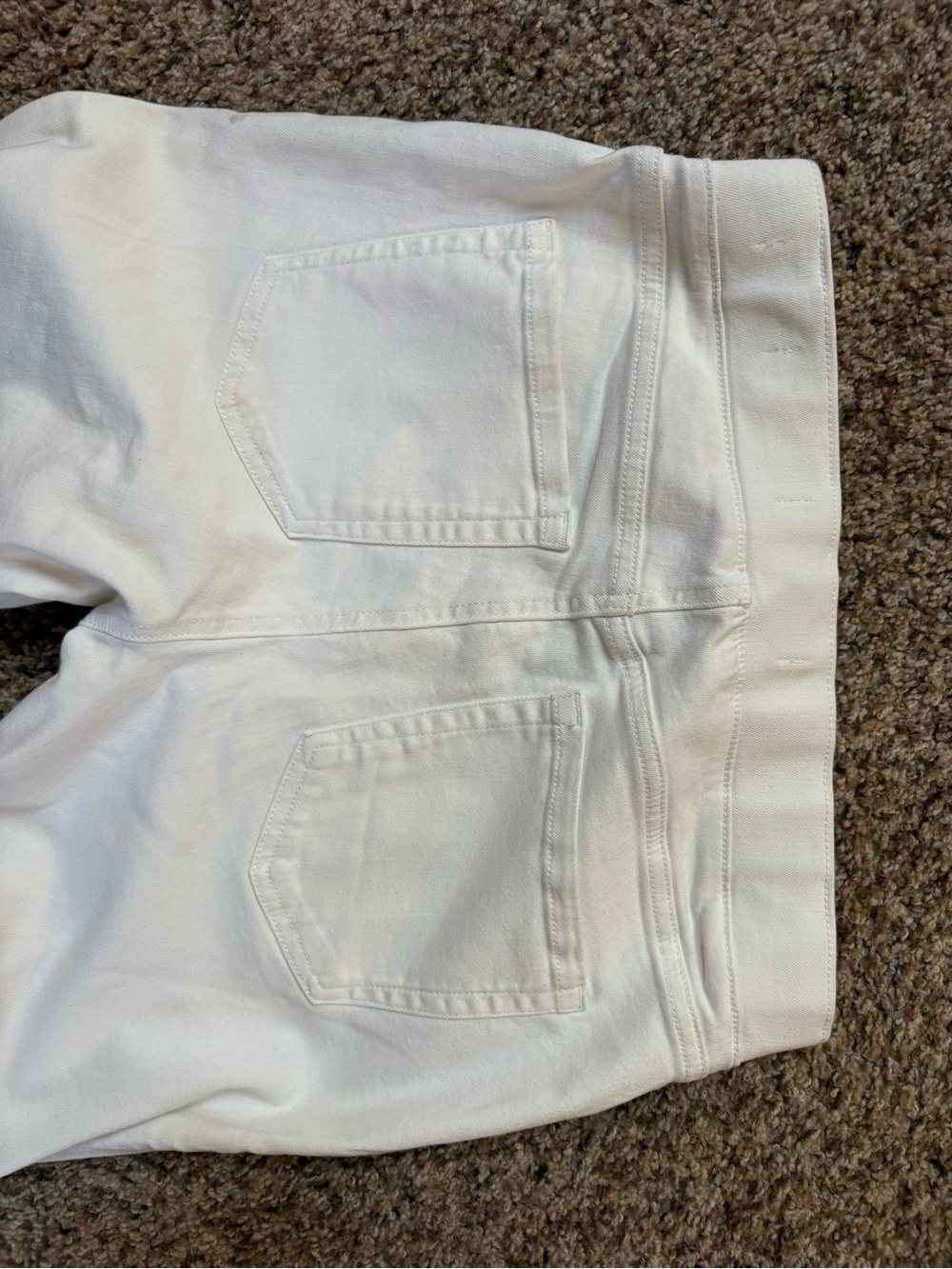 Amazon Essentials Off-White Skinny Jeans Stretchy Pull On - Picture 5 of 6